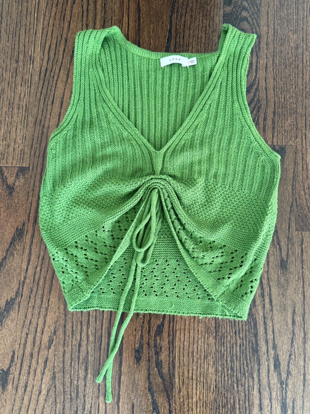 Lush Green Knit Women’s Top